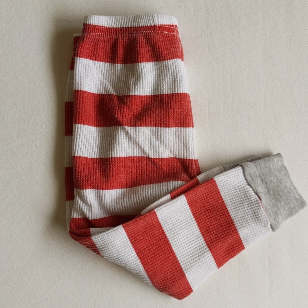 carter's striped thermal waffle knit pajama bottoms 18 months baby unisex